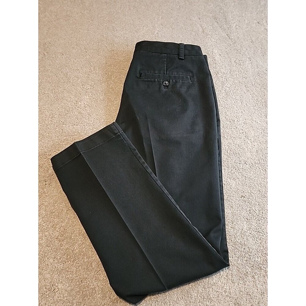Van Heusen Flex pant 34 X 30 Straight slate blue flat front non iron stretch